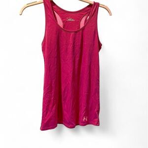 Under Armour HeatGear Ribbed Racerback Tank - Hot Pink